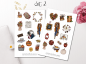 Preview: Herbst Mädchen Sticker Set